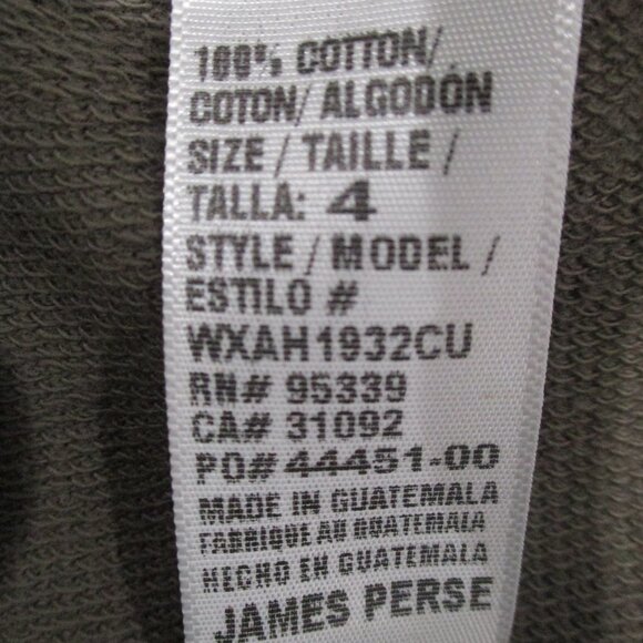 Standard James Perse French Terry Cutoff Raw Edge Sweatpants - Picture 4 of 5